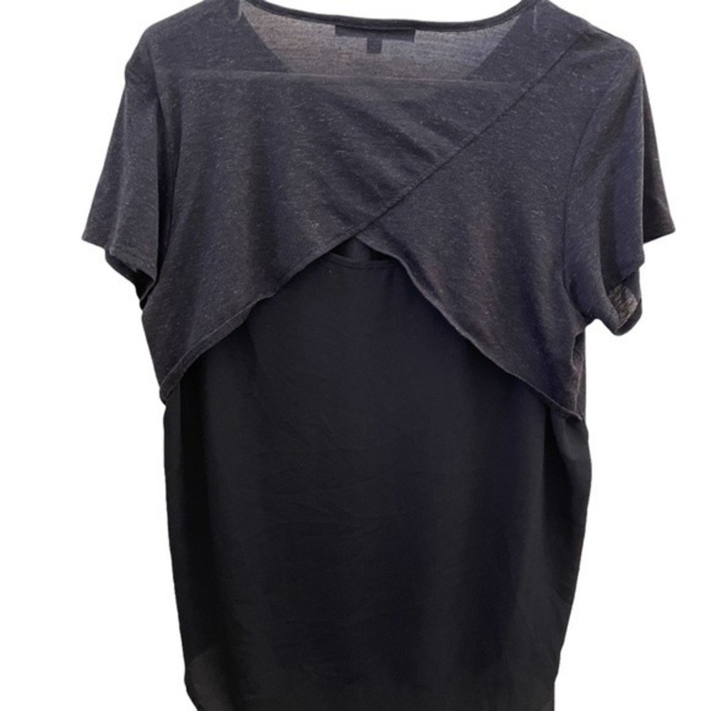 harvé bernard black medium gym top